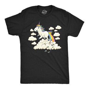 Mens Funny T Shirts Unicorn Poop Sarcastic Fantasy Joke Tee For Men